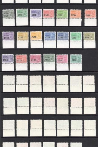 Guernsey Insurance Stamps 27 Values U/M BF Selling price 120 pounds