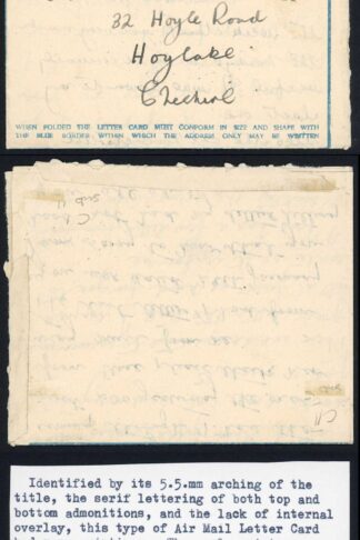 Libya WWII Airmail Letter 20th Feb 1944 to Cheshire with Censor Mark