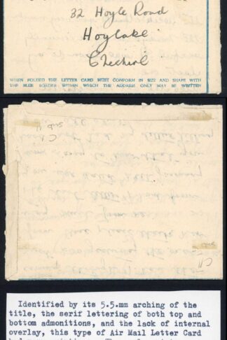 Libya WWII Airmail Letter 20th Feb 1944 to Cheshire with Censor Mark