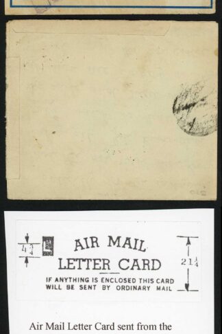 WWII Airmail Letter sent by crew member of Dafila Merchant Ship sunk by U-593