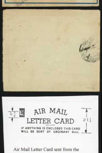 WWII Airmail Letter sent by crew member of Dafila Merchant Ship sunk by U-593