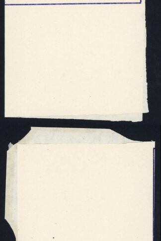 WWII Airmail Letter Mint Affix Stamp Here Later Printing in Purple