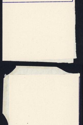 WWII Airmail Letter Mint Affix Stamp Here Later Printing in Purple
