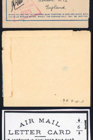 Egypt Airmail Letter 20th Sept 1942 with RAF Sensor Mark