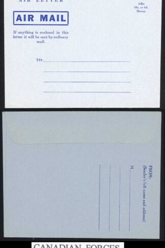 Canadian Armed Forces Air Letter Mint