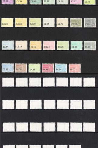 Guernsey Insurance Stamps BF 327/353 Set of 27 U/M BF Selling price 135 pounds