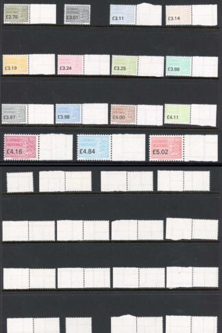Guernsey Insurance Stamps BF 327/353 Set of 27 U/M BF Selling price 135 pounds