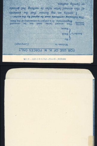Indian Privilege Mint Airmail Lettersheet