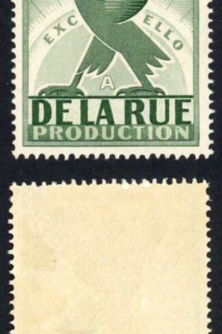 1955 De La Rue printers essay in Green