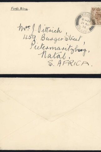 KGVI 5d on a 21 Nov 1938 First Day Cover