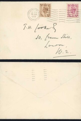 KGVI 6d on a 30 January 1939 First Day Cover and a 5d (Not FDC)