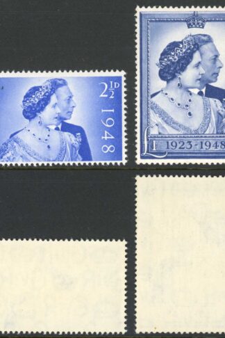SG493/4 1948 Silver Wedding U/M Set