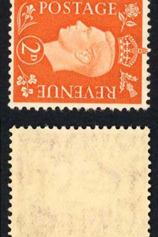SG465a 2d Orange wmk Sideways U/M