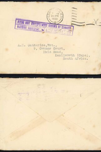 1939 The CHALLENGER Crash Mail to South Africa
