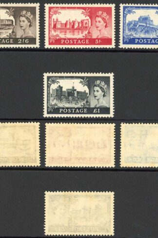 SG536/539 Waterlow high values Set 4 values U/M (gum a bit toned)