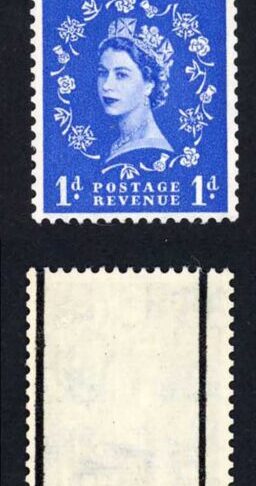 Spec S15e 1d Graphite Wmk Edward Shamrock Flaw U/M Cat 35