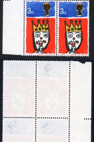 SG713c 3d 1966 Christmas Variety Missing T U/M Cat 25 pounds