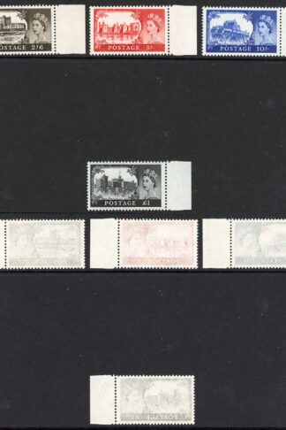 SG759/762 Castle No Wmk Set 4 values U/M