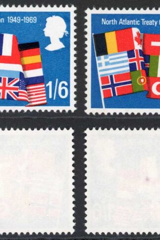 SG794fy 1/6 1969 Anniversaries Missing yellow-green and missing Phosphor U/M