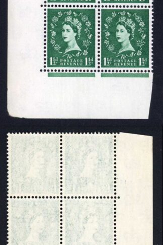 Spec S28 1 1/2d Cream Paper Wmk Crown Cylinder 15 no dot U/M Cat 10 pounds