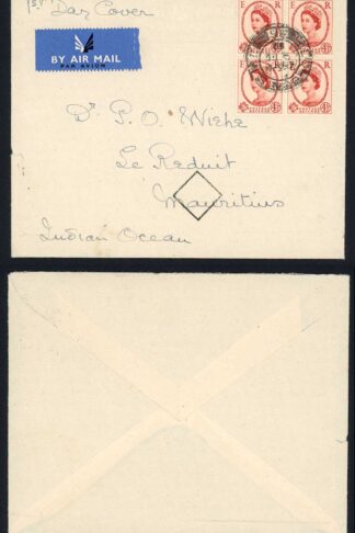 SG577 4 1/2d FIRST DAY COVER 9.2.59 Cat 250 pounds