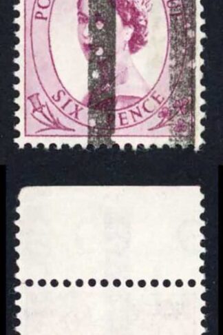SG579 6d wmk crowns with Post Office Tranning Bars No Gum