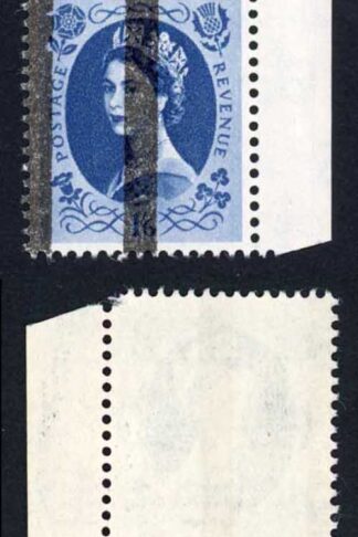 SG586 1/6 wmk crowns with Post Office Tranning Bars U/M
