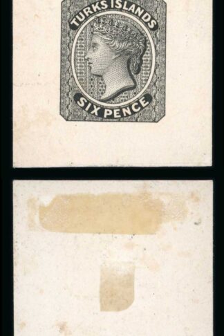 Turks Is 1867 1d 6d 1/- set of 3 original Perkins Bacon die proofs Ex Ludington