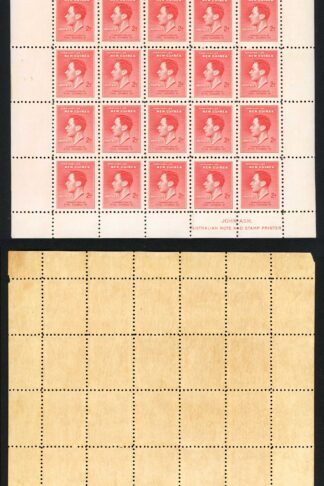 New Guinea SG208 2d Scarlet Pane of 30 U/M