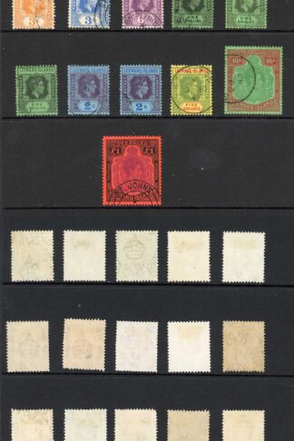 Leeward Is SG95/114c Set with extra shades etc Fine used