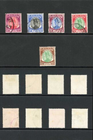 Trengganu SG67/87 1949 Set of 21 Fine used Cat 200 pounds
