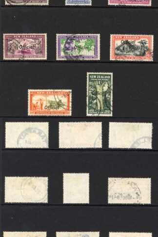 New Zealand SGO141/O151 Set of 11 Fine used Cat 42 pounds