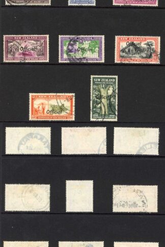 New Zealand SGO141/O151 Set of 11 Fine used Cat 42 pounds