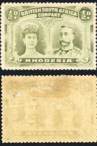 Rhodesia 1/2d Apple Green M/M