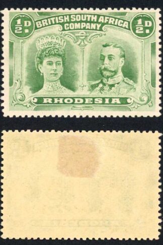 Rhodesia SG120 1/2d Bluish Green M/M Ex O Connell (2011) Cat 50 pounds