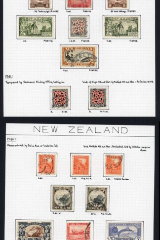 New Zealand SG580/590a Selection including better Cat 237