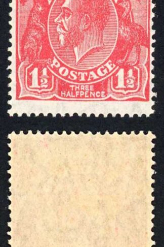 Australia SG87 Var 1 /2d Scarlet Wmk 7 Perf 14 Plate 2 Variety VOID CORNER U/M