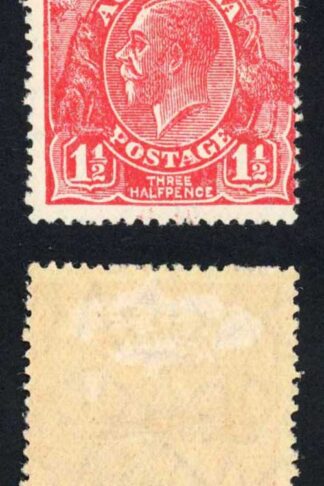 Australia SG87 Var 1 /2d Scarlet Wmk 7 Perf 14 Plate 2 Variety VOID CORNER M/M