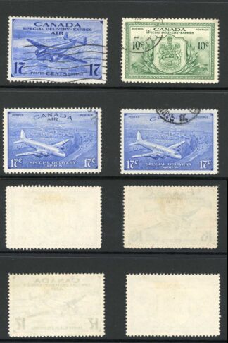 Canada SGS12/S17 Special Delivery Stamps Set of 6 Fine used Cat 46 pounds