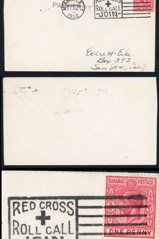 Bahamas 28 November 1928 Paquebot cover to California