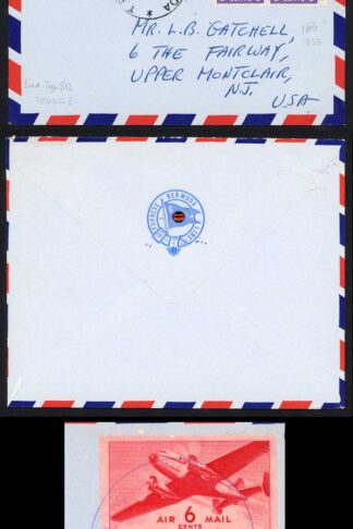 Bahamas 1 Feb 1956 Paquebot cover