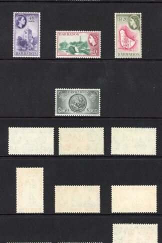 Barbados SG289/301 1953 Set of 13 M/M Cat 80 pounds