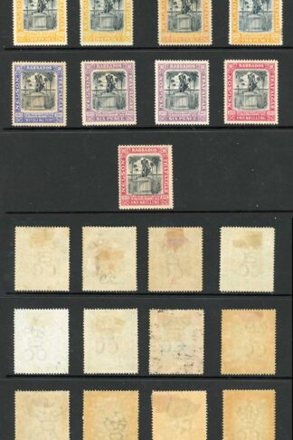 Barbados SG145/51 Set including Shades and Papers M/M Cat from 242.50 pounds