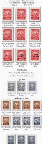 Barbados SG248/56a Specialized Collection inc SG249 M/M (119 Stamps) Great Lot