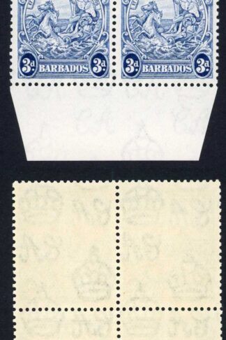 Barbados SG252c 3d Blue Block U/M