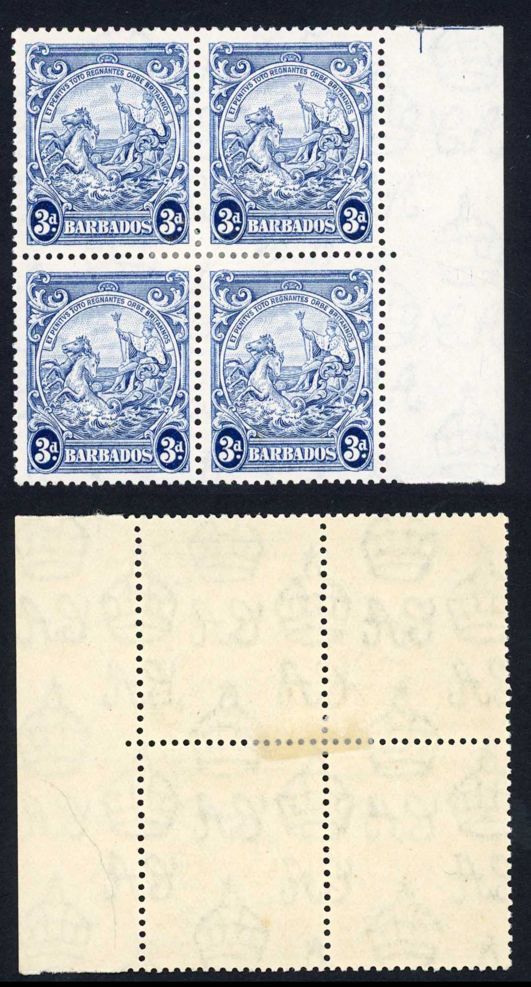 Barbados SG252c 3d Blue Block M/M