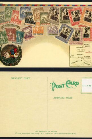 Barbados 1980 Postcard Colour depicting Barbados stamps