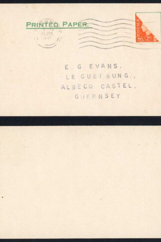KGVI 2d Orange Bisect on 14th January 1941 cover Cat from 60 pounds