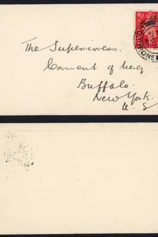 KGVI 1d Scarlet Printed Matter Wrapper UPU rate to USA