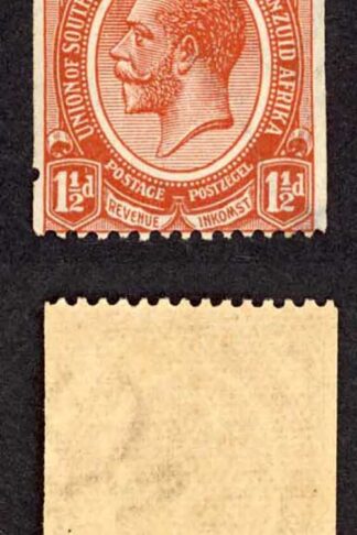 South Africa SG20 1 1/2d Coil Stamp Perf 14 x imperf Pair Cat 22 pounds M/M